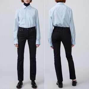 EUC classic Acne Black Straight Leg Jeans